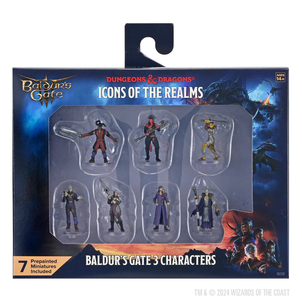 D&D Icons of the Realms - Baldur's Gate 3 – Seven Character Boxed Set